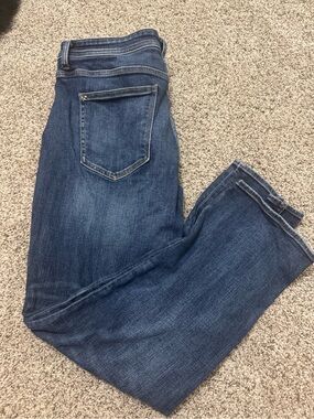 Men's Straight Fit Dark Blue Jeans